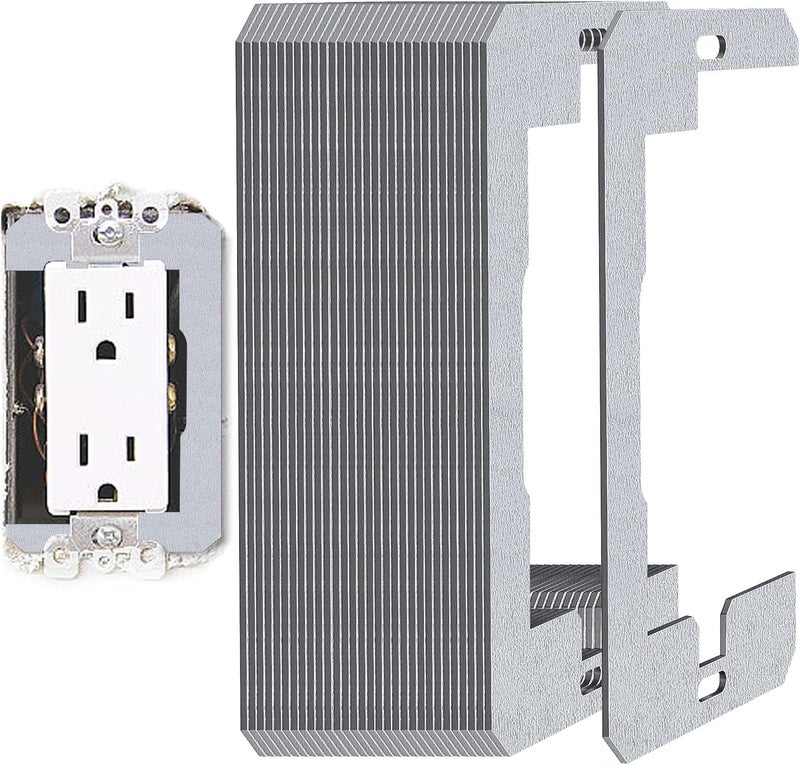 DECOHS 30 Pcs Wall Plate Spacer- Metal Flush Fit Device Leveling Plates- Receptacle Spacers Shims Leveler for Fixing Walls Electrical Outlet Electrical Boxes - Image 1